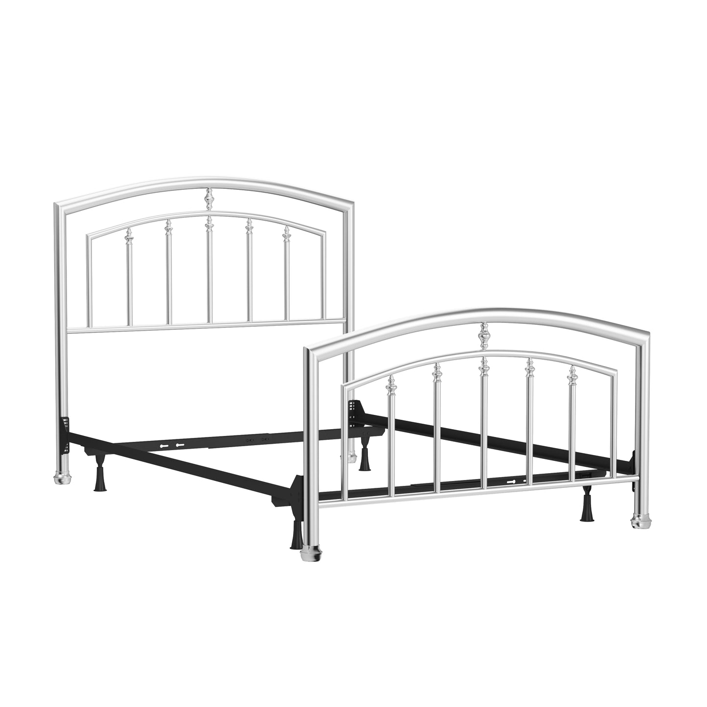 Hillsdale Furniture Claudia Full Metal Bed, Matte Nickel