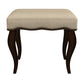 Hillsdale Furniture Hamilton Wood and Upholstered Backless Vanity Stool, Burnished Oak