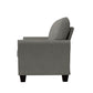 Hillsdale Furniture Lorena Upholstered Loveseat, Gray