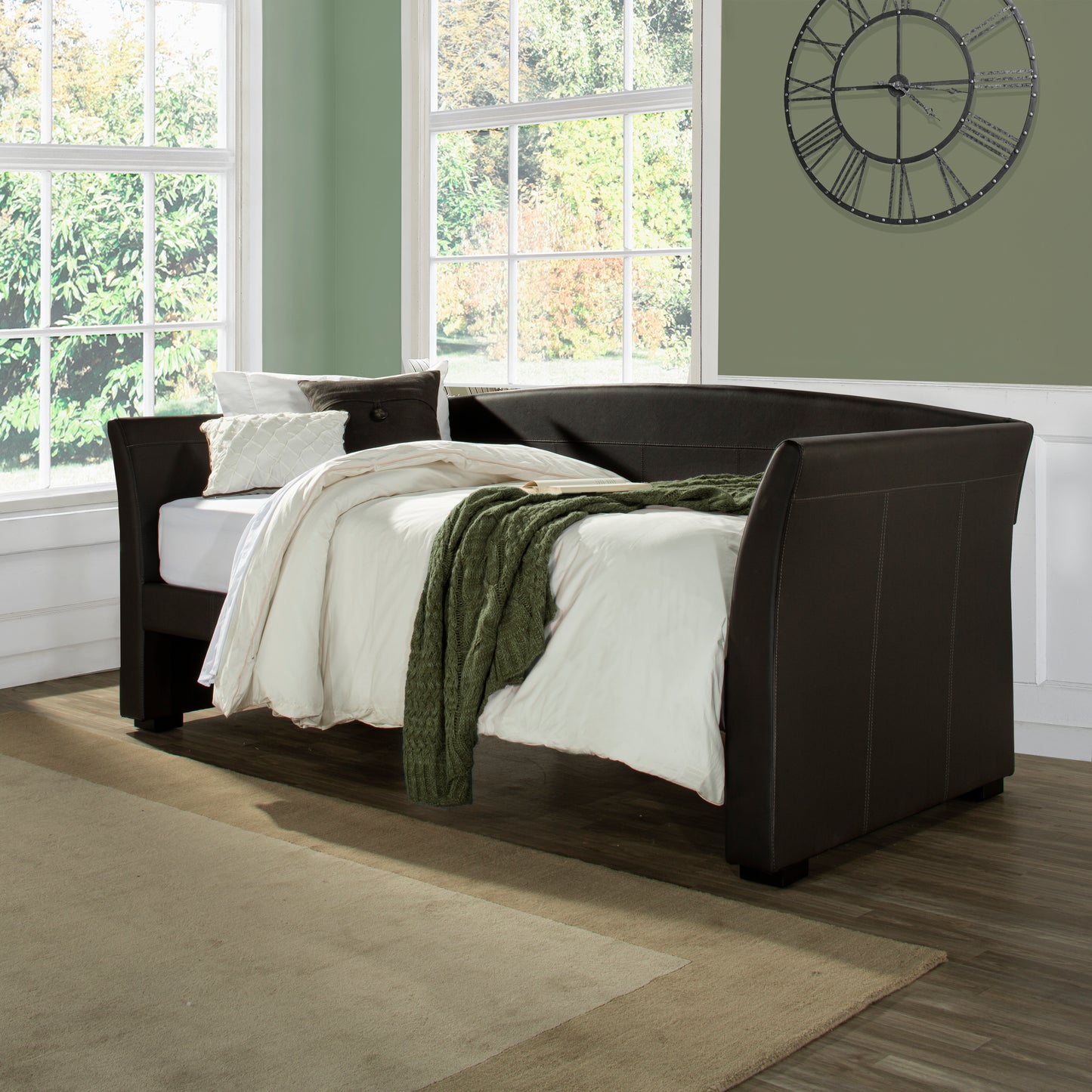 Hillsdale Furniture Montgomery Upholstered Twin Daybed, Brown