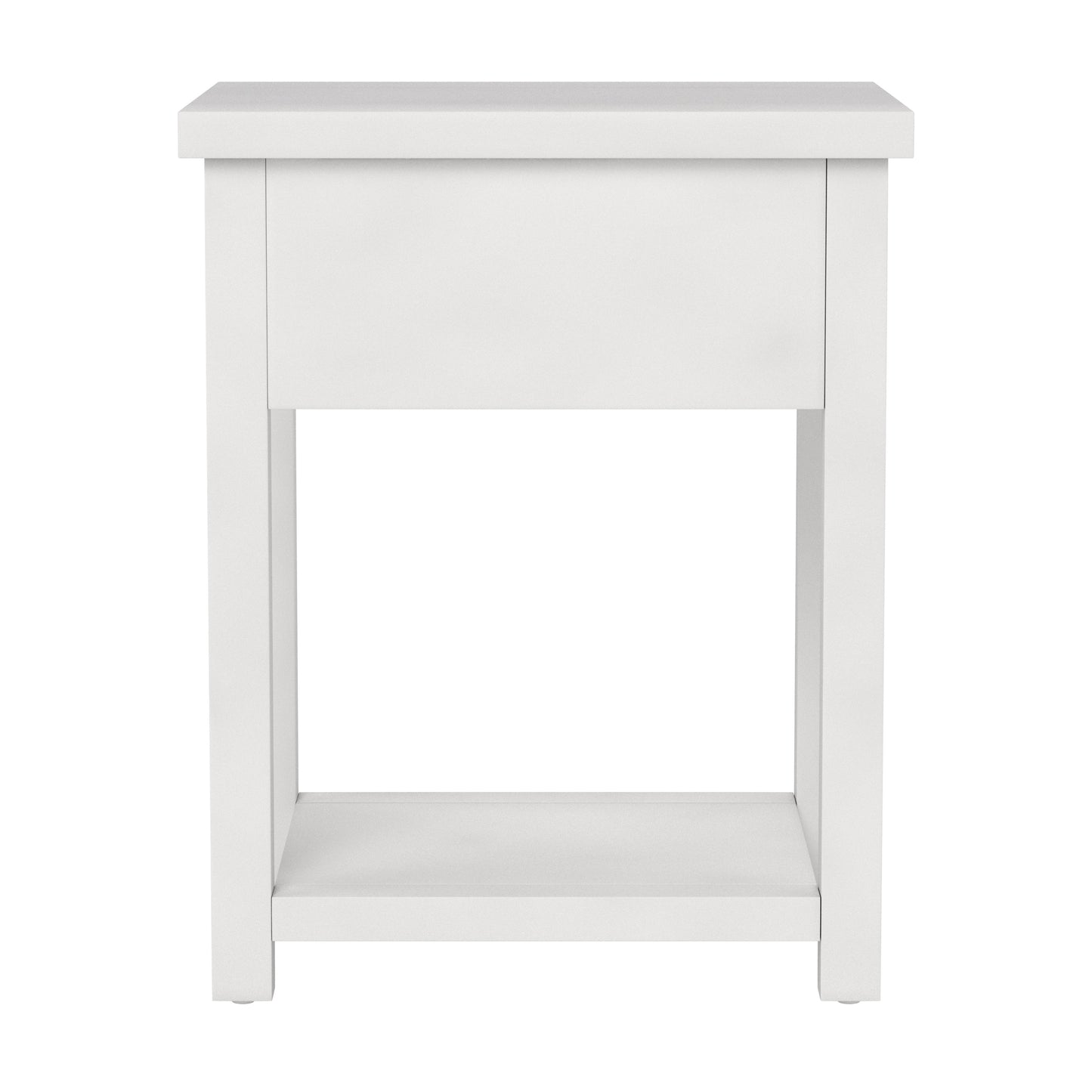 Living Essentials by Hillsdale Harmony Wood Accent Table, Set of 2, Matte White