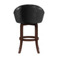 Hillsdale Furniture Dartford Wood Bar Height Swivel Stool, Dark Brown Cherry