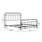 Hillsdale Furniture Kirkland Metal King Bed, Aged Pewter
