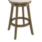 Hillsdale Furniture Hamlin Wood Bar Height Swivel Stool, Brush Gray