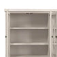 Hillsdale Furniture Bayside Wood 4 Door Console Cabinet, Antique White