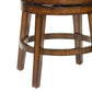 Hillsdale Furniture Jenkins Wood Counter Height Swivel Stool, Rustic Oak