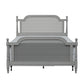 Hillsdale Furniture Melanie Wood and Cane Queen Bed, French Gray