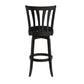 Hillsdale Furniture Savana Wood Bar Height Swivel Stool, Black