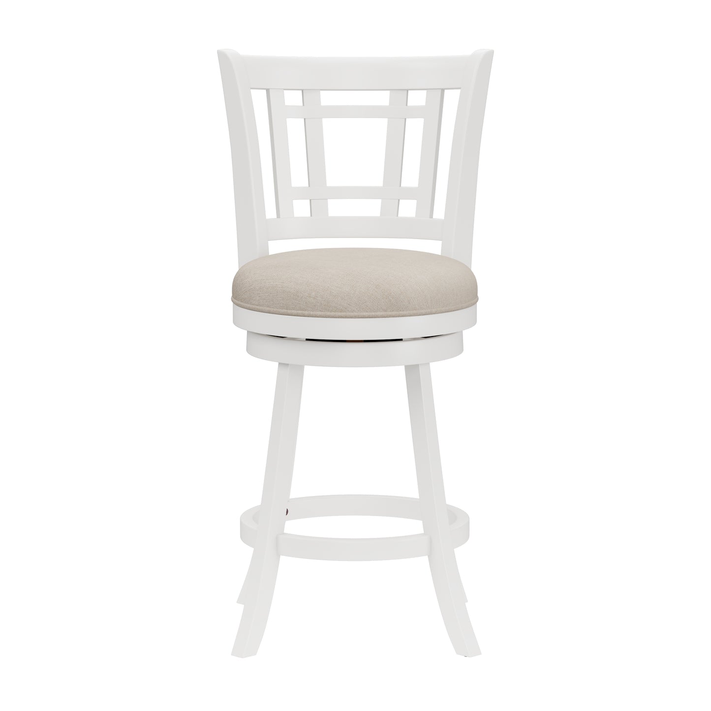 Hillsdale Furniture Fairfox Wood Counter Height Swivel Stool, White