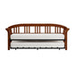 Hillsdale Furniture Dorchester Wood Daybed with Twin Roll Out Trundle, Walnut