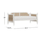 Hillsdale Furniture Melanie Wood and Cane Twin Daybed, White