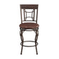 Hillsdale Furniture Granada Metal Counter Height Swivel Stool, Dark Chestnut