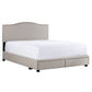 Hillsdale Furniture Kiley King Upholstered Adjustable Storage Bed, Fog