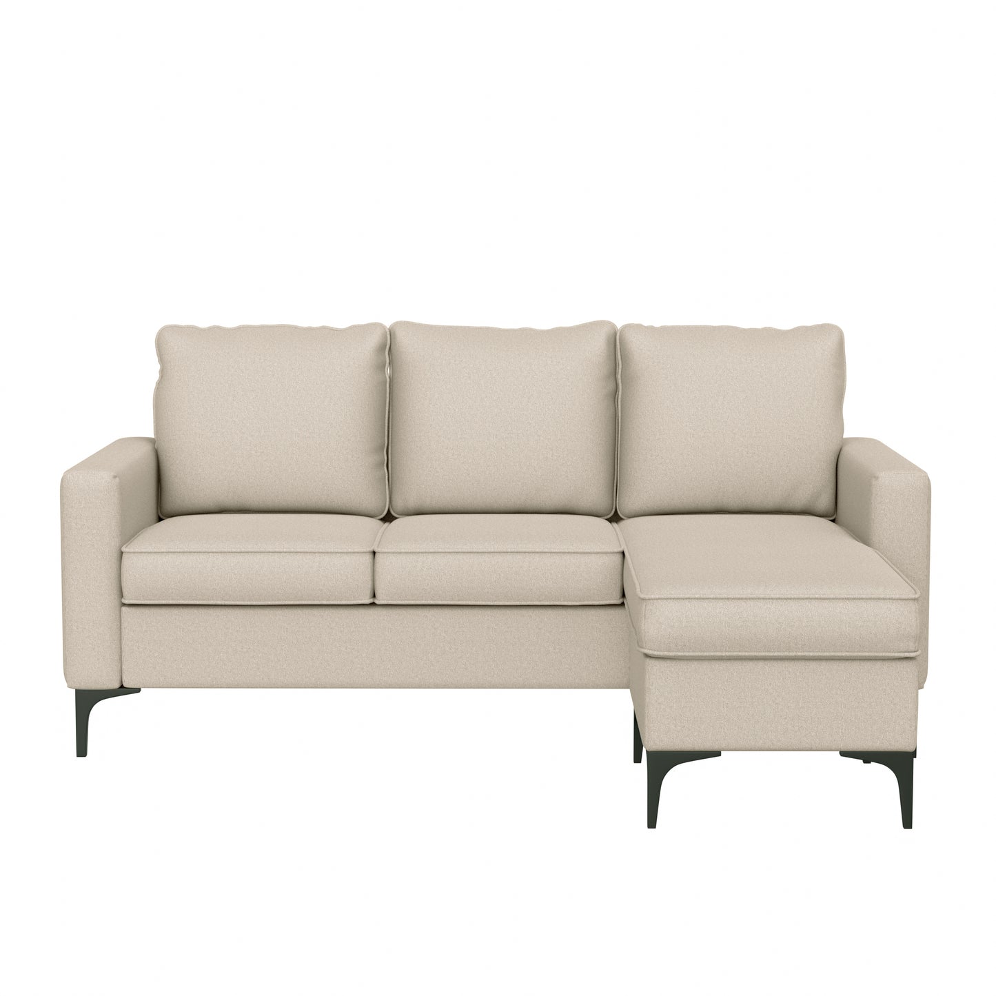 Hillsdale Furniture Alamay Upholstered Reversable Sectional Chaise, Oatmeal