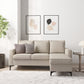 Hillsdale Furniture Alamay Upholstered Reversable Sectional Chaise, Oatmeal