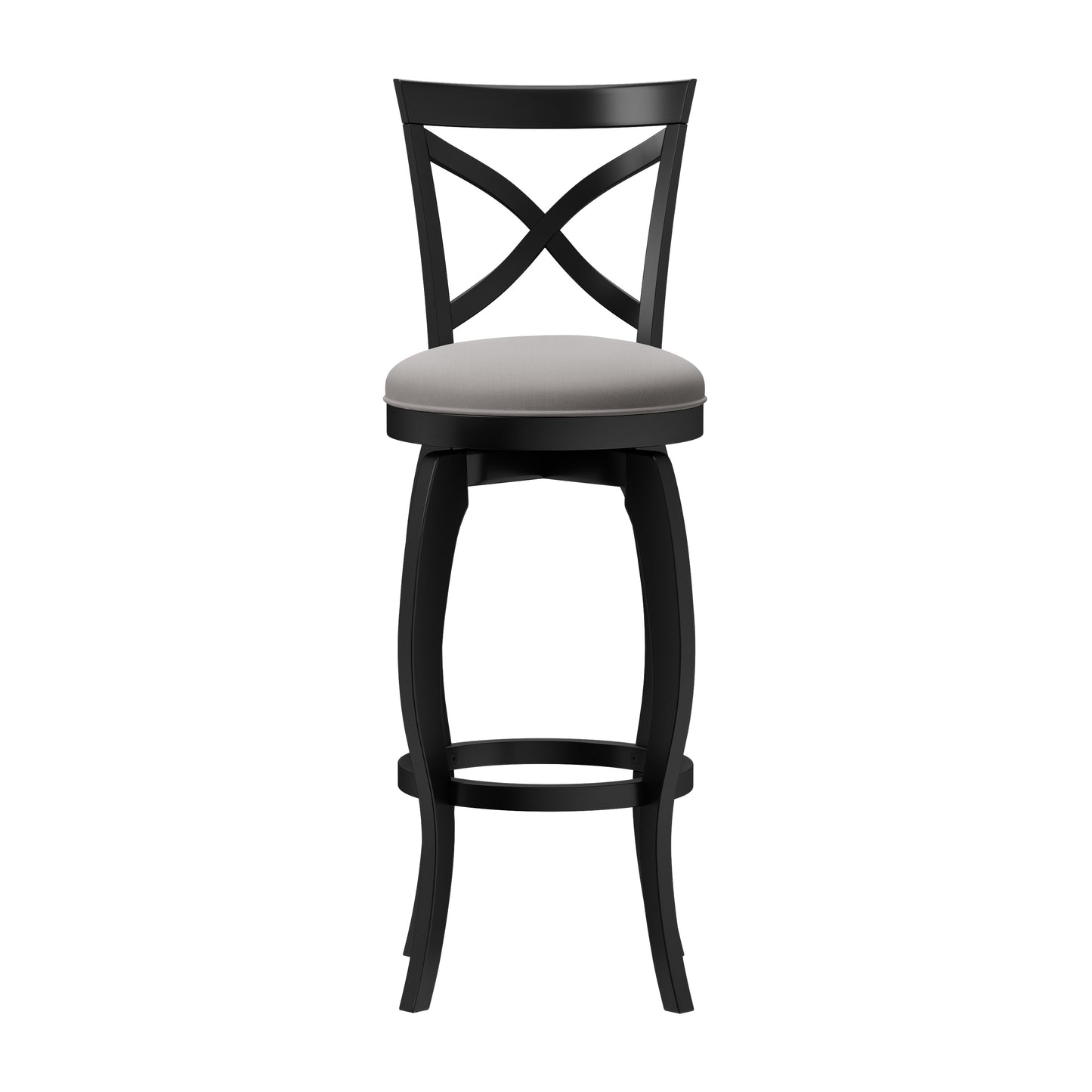 Hillsdale Furniture Ellendale Wood Swivel Bar Height Stool, Black