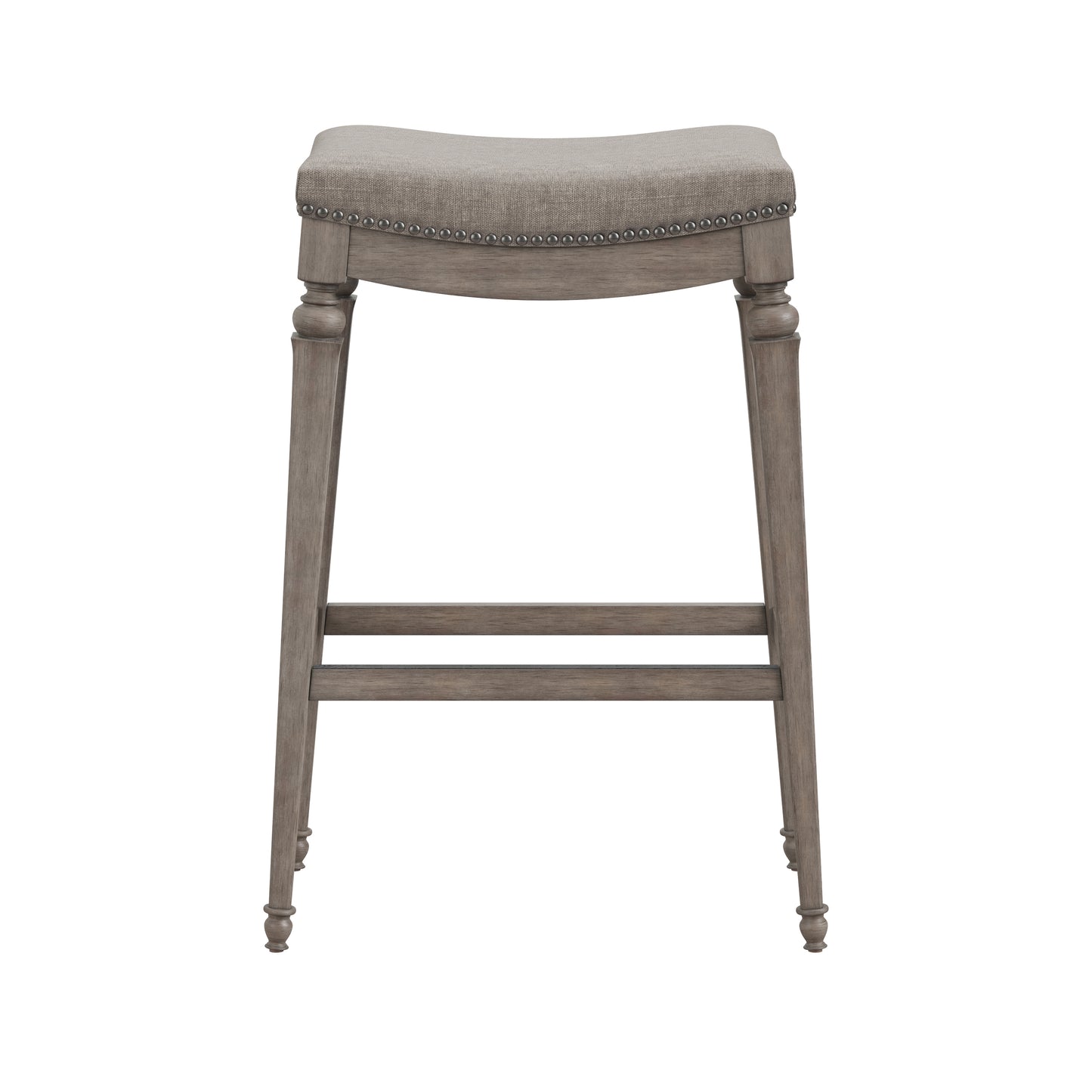 Hillsdale Furniture Vetrina Wood Backless Counter Height Stool, Weathered Gray