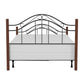 Hillsdale Furniture Matson Full Metal Bed with Cherry Wood Posts, Black