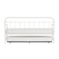 Hillsdale Furniture Kirkland Metal Twin Daybed with Roll Out Trundle, Soft White