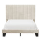 Hillsdale Furniture Crestone Upholstered Adjustable Height Full Platform Bed, Cream