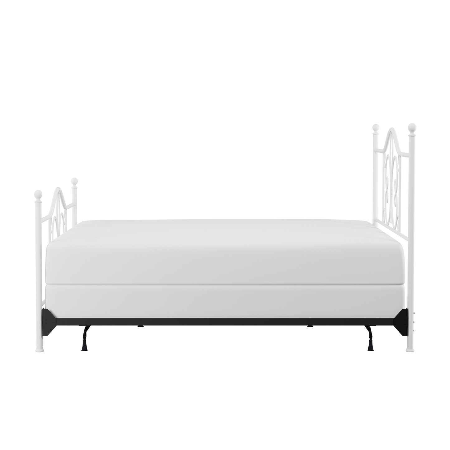 Hillsdale Furniture Ruby King Metal Bed, Textured White