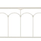 Hillsdale Furniture Jocelyn King Metal Headboard with Frame, Textured White