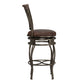 Hillsdale Furniture Montello Metal Swivel Counter Height Stool, Old Steel