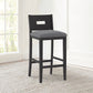 Hillsdale Furniture Allbritton Wood Bar Height Stool, Black