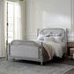 Hillsdale Furniture Melanie Wood and Cane Queen Bed, French Gray