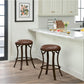 Hillsdale Furniture Kelford Metal Backless Counter Height Swivel Stool, Antique Bronze