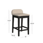 Hillsdale Furniture Maydena Wood Counter Height Stool, Black