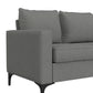 Hillsdale Furniture Alamay Upholstered Loveseat, Smoke