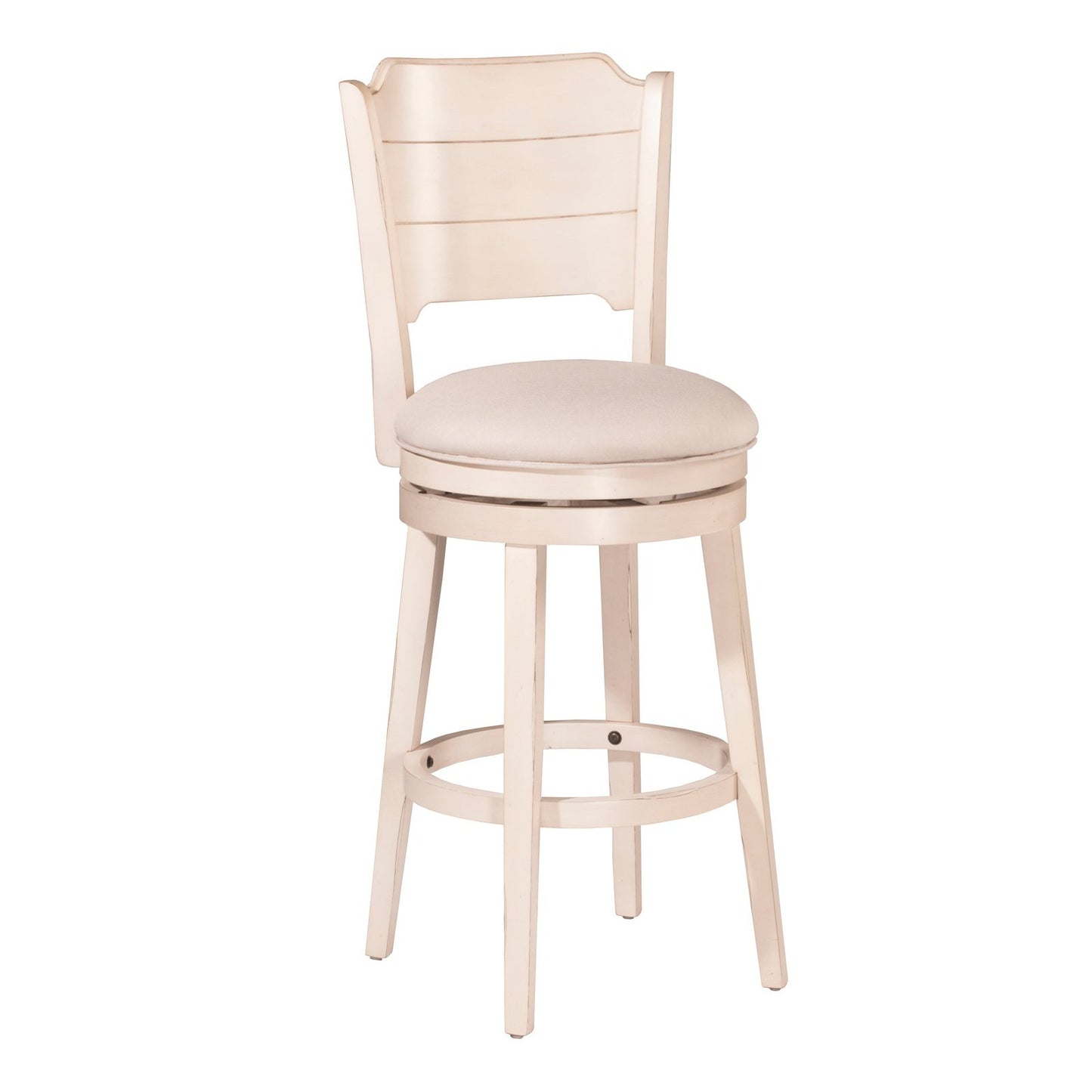 Hillsdale Furniture Clarion Wood Bar Height Swivel Stool, Sea White