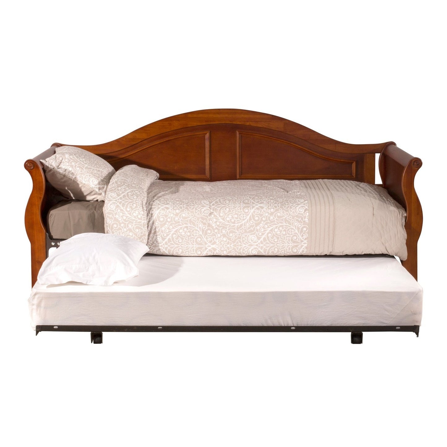 Hillsdale Furniture Bedford Wood Twin Daybed with Roll Out Trundle, Cherry