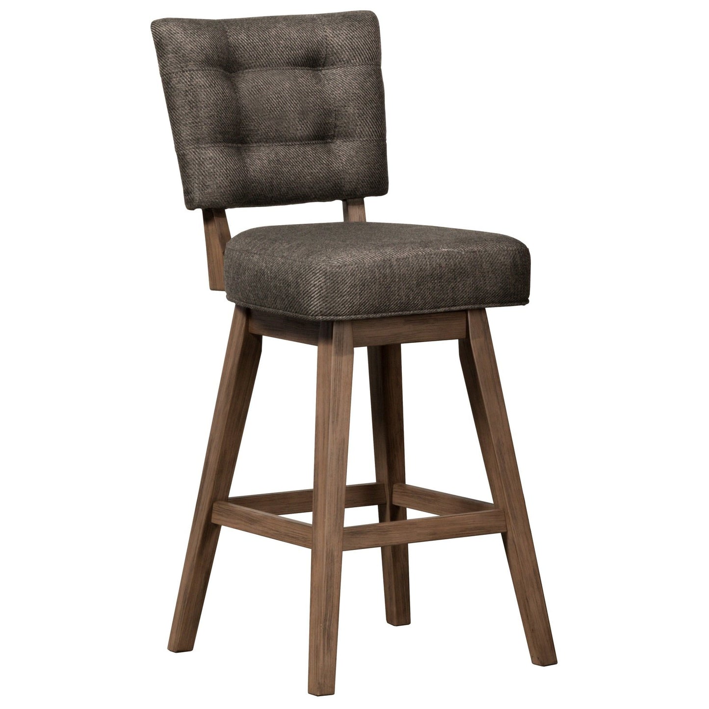 Hillsdale Furniture Lanning Wood Counter Height Swivel Stool, Weathered Brown