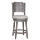 Hillsdale Furniture Clarion Wood Counter Height Swivel Stool, Distressed Gray