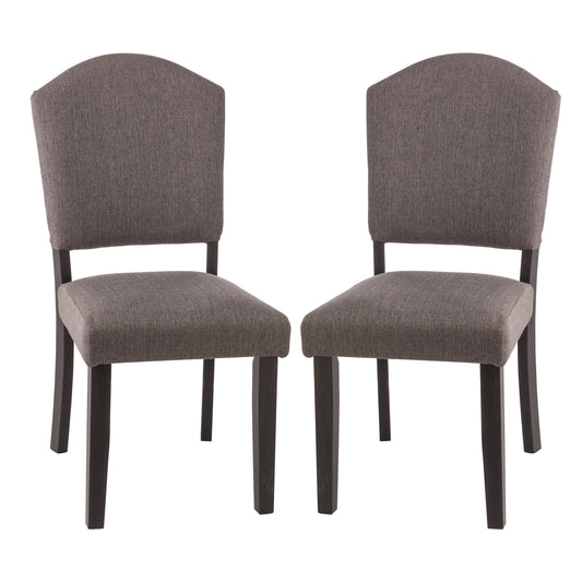 Hillsdale Furniture Emerson Wood Parson Dining Chair, Set of 2, Gray
