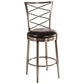 Hillsdale Furniture Harlow Metal Counter Height Swivel Stool, Antique Pewter