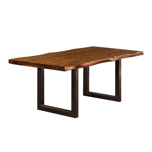Hillsdale Furniture Emerson Wood Rectangle Dining Table, Natural Sheesham