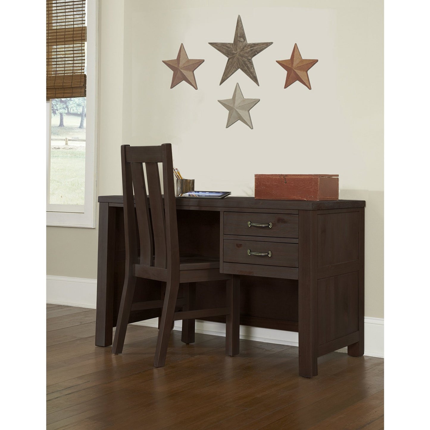 Hillsdale Kids and Teen Highlands Wood Desk and Chair, Espresso