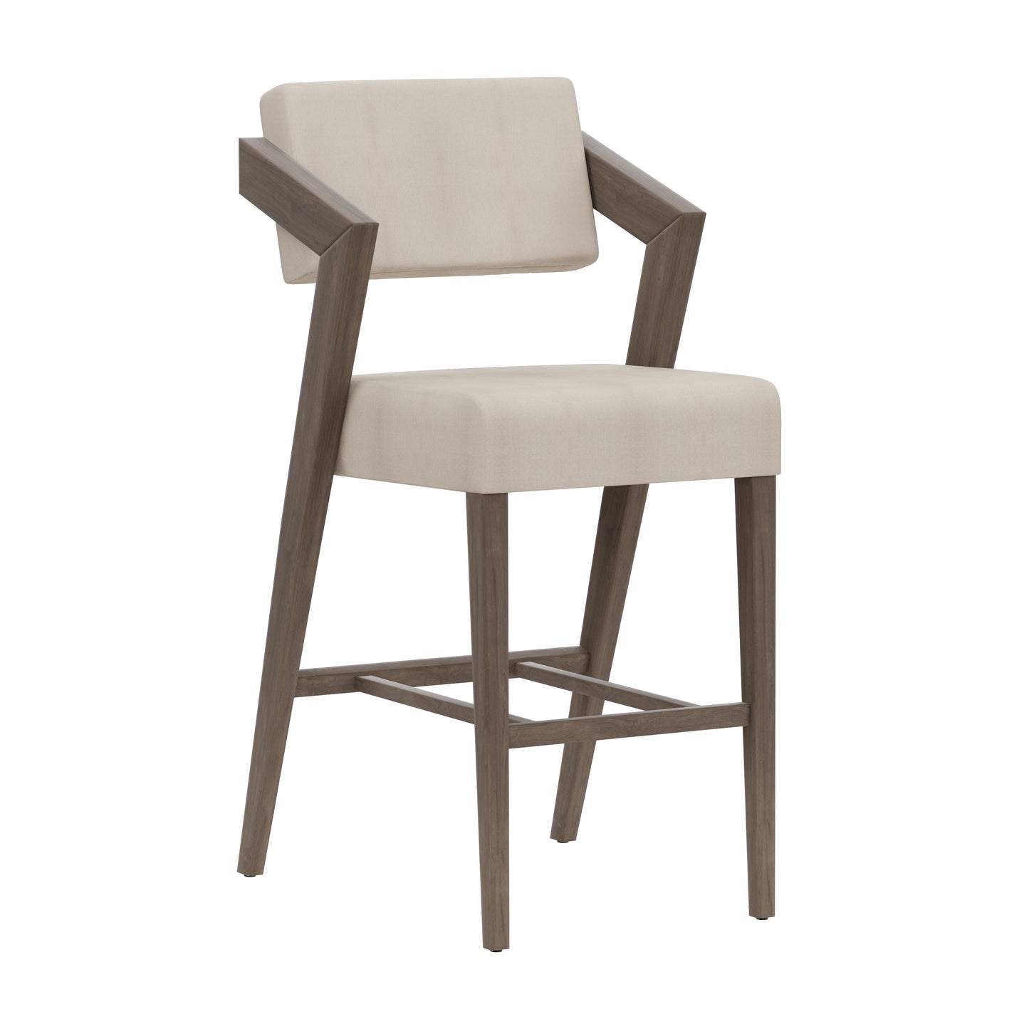 Hillsdale Furniture Snyder Wood Bar Height Stool, Aged Gray