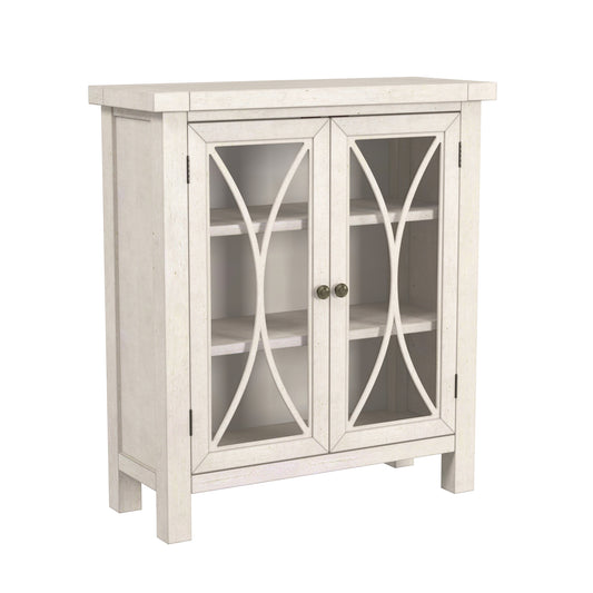 Hillsdale Furniture Bayside Wood 2 Door Console Cabinet, Antique White