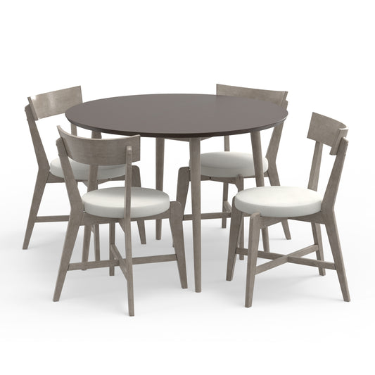 Hillsdale Furniture Mayson Wood 5 Piece Dining, Gray