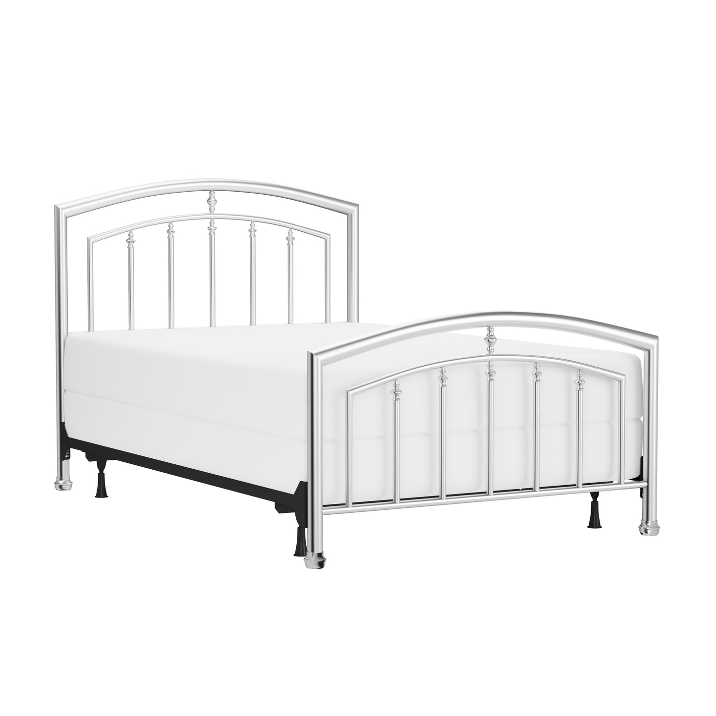 Hillsdale Furniture Claudia Full Metal Bed, Matte Nickel