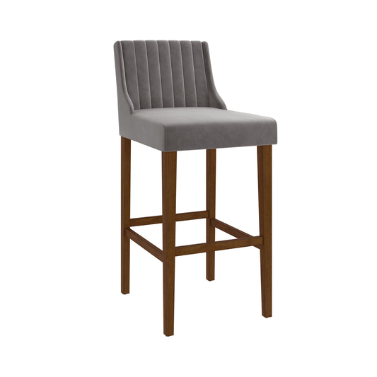 Hillsdale Furniture Lynne Wood Bar Height Stool, Walnut