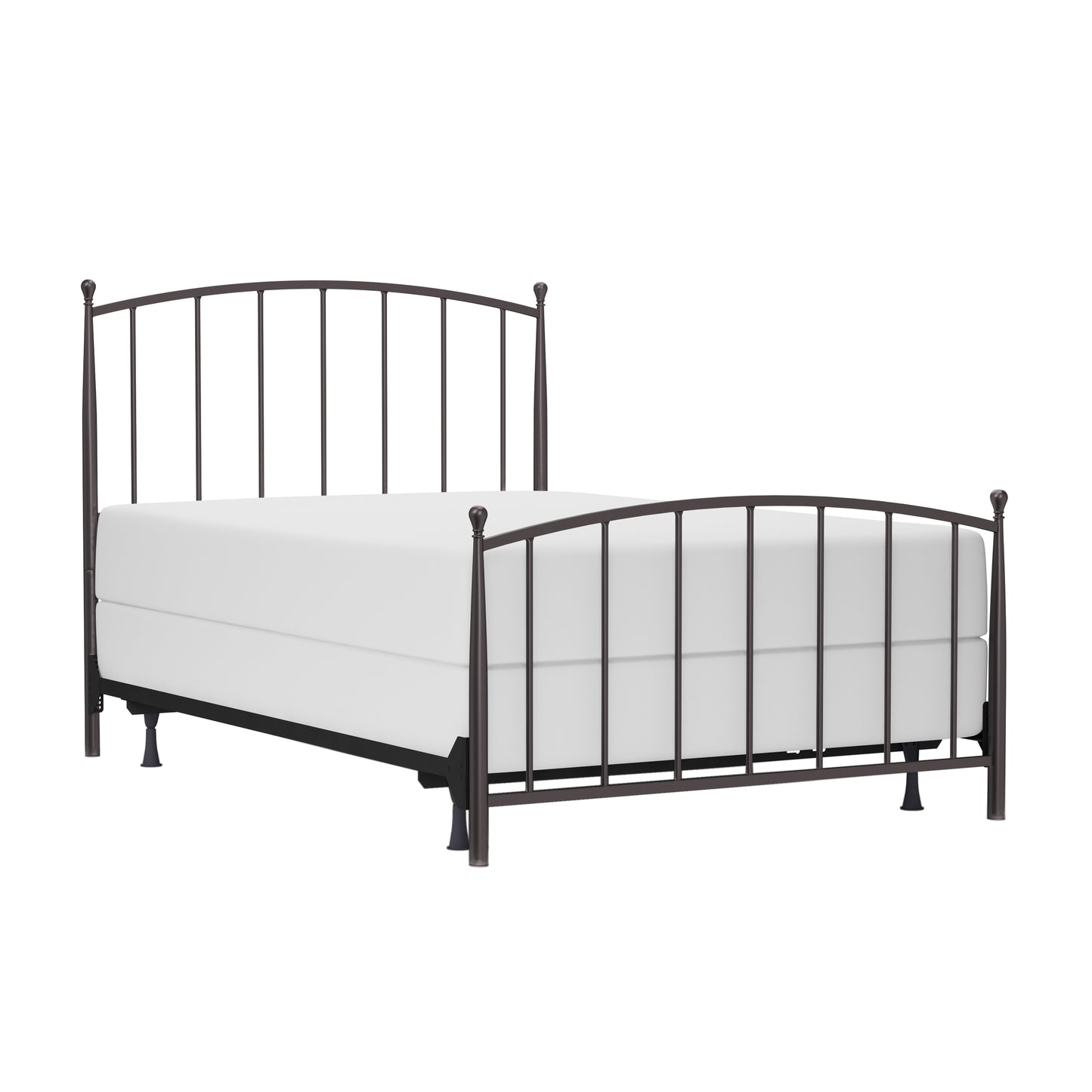 Hillsdale Furniture Warwick Full Metal Bed with Frame, Gray Bronze