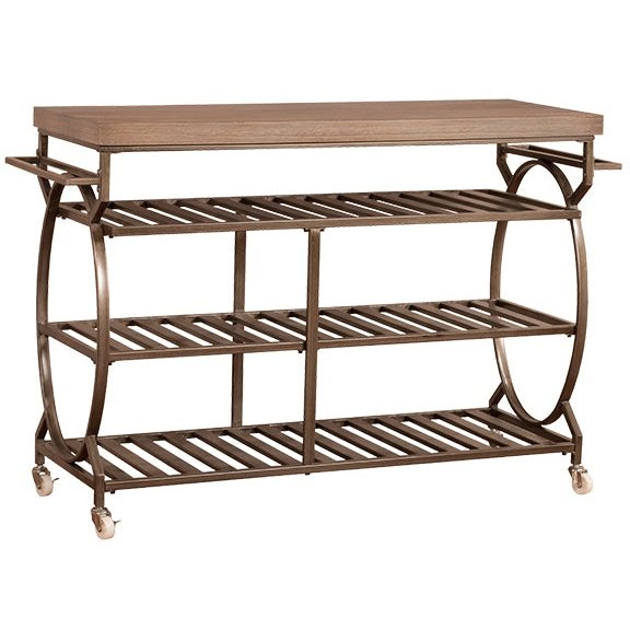 Hillsdale Furniture Paddock Metal Kitchen Cart