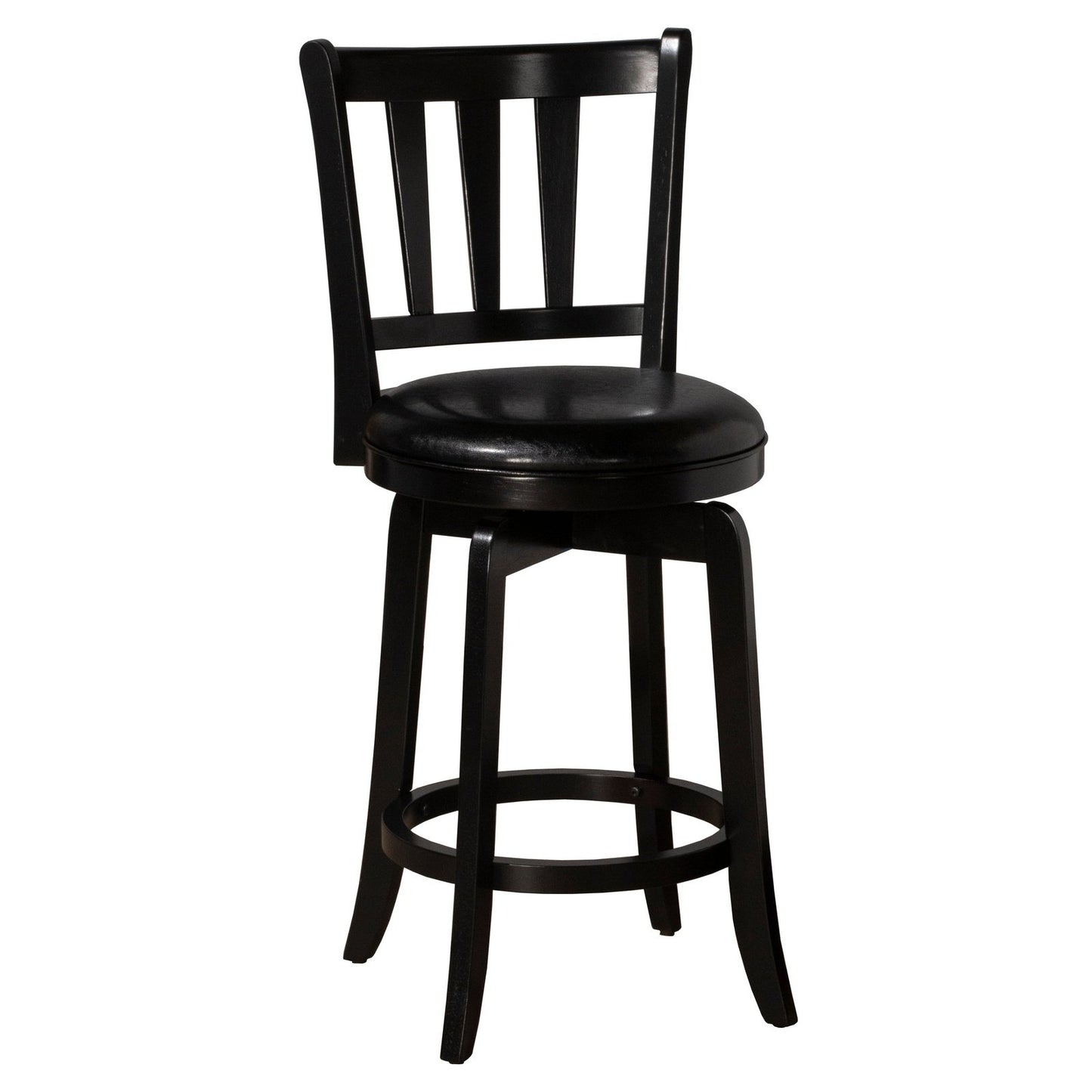 Hillsdale Furniture Presque Isle Wood Counter Height Swivel Stool, Black