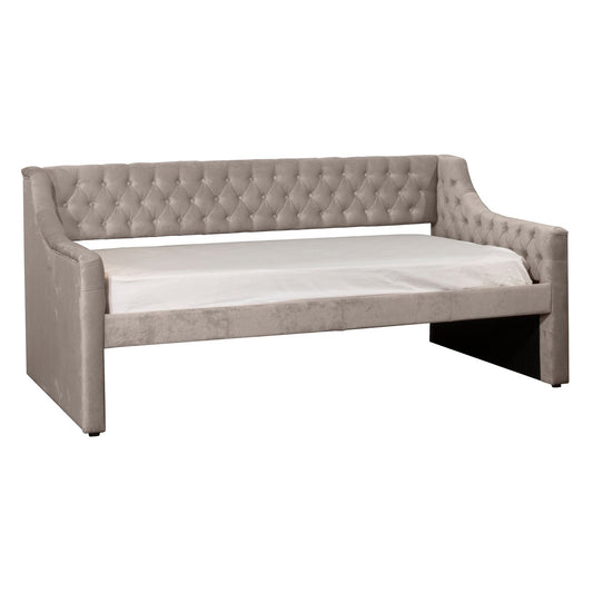 Hillsdale Furniture Jaylen Upholstered Twin Daybed, Silver Gray