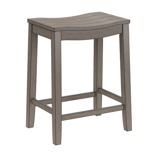 Hillsdale Furniture Fiddler Wood Backless Counter Height Stool, Aged Gray